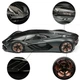 Коллекционная детализированная металлическая модель автомобиля Lamborghini Terzo Millennio Bburago серая 1:24 - изображение 9