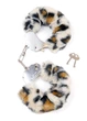 Наручники металеві в хутрі Furry Cuffs Purple, Леопардовий, one size - зображення 1