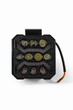 Світлодіодна фара StarLight 21B-40W 8 LED 12-24V, біле/жовте світло, квадратна, робоче світло - изображение 1