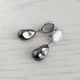 Серьги Hand Made родированные с жемчугом Swarovski барокко черно-серого цвета - изображение 1