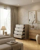 Совремённый комод в спальню, прихожую, детскую 1000×450×900 GYLKA RIVA, 4 ящика на телескопических направляющих полного выдвижения Кашемир - изображение 4