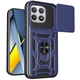 Чехол Fiji Camera Defence для Poco F8 Pro бампер с защитой камеры и подставкой Dark Blue - изображение 1