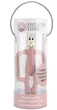 Gryzak kojący Matchstick Monkey ze szczoteczką Małpka Pastelowo - Różowy (MM-T-010) (705604684617) - obraz 1