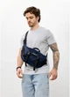 Велика чоловіча поясна сумка бананка Sambag DynamicDart синя(SB_FE1D84ACAD50) - зображення 5