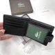 Мужской кошелек LACOSTE натуральная кожа 10,5 × 8,5 см Черный (LUX1445) - изображение 4