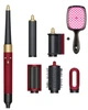Стайлер для волос 6в1 Airwrap HS08 Red Velvet / Gold+ расческа фуксия - изображение 1