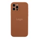 Чохол Silicone Case Full Size with Frame для iPhone 12 Pro Max 93.New Brown - изображение 1