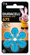 Батарейка Duracell HA 675 уп повітряно-цинкові 6 шт. - зображення 1