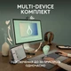 IT набор Logitech Клавиатура и мышь пластик 124х59х107 мм Серый (681473) - изображение 7