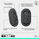 IT набор Logitech Клавиатура Мышь Беспроводные Bluetooth Серый 321х137 мм 59х35 мм (682557) - изображение 4