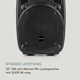 Мобильная акустическая система Auna Streetstar 2.0 15" с Bluetooth, USB, SD и УВЧ микрофонами - изображение 3