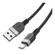 Кабель для зарядки и передачи данных USB Hoco X109 Silicone USB to Type-C 3A 3m Black - изображение 5