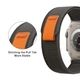 Ремешок Trail Loop для Apple Watch 42/44/45/46/49 мм (Series 1–10, SE, Ultra, Ultra 2) нейлоновый Black черный - изображение 5