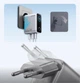 Мережевий зарядний пристрій Anker GaN Charger 100 W, 2xUSB-C, 1xUSB-A, Display Silver (B121BG41) + кабель USB Type-C ( 10970 ) - изображение 4