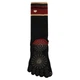 Носки для йоги с закрытыми пальцами гольфы Bloom Yoga Socks 7150 размер 36-41 Black-Burgundy - изображение 4