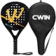 Ракетка для падіння тенісу з чохлом Padel Camewin Master 6062 Black-Orange - зображення 1