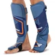 Защита голени и стопы кожаная для единоборств защита для ног Fistrage Fight Gear 4302 размер XL Blue - изображение 1