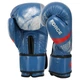 Перчатки боксерские кожаные на липучке Fistrage Fight Gear 7804 размер 10 унций Blue-Red - изображение 2