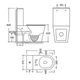 Унитаз-компакт Mixxus BEVEL-0405-R 605х370х800mm, система смыва RIMLESS (MI6728) - изображение 4