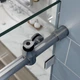 Двері в нішу Koer SR SD06-140x220-TR-07 прозоре скло Easy Clean 8мм, графіт (KR5369) - зображення 3