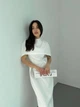 Класична вечiрня сукня мiдi+накидка бiлого кольору 36993 42/44 - зображення 4