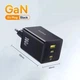 Сетевое зарядное устройство 100 Вт Baseus EnerFill FE11 GaN три порта 2 x USB-C + 1 x USB-A быстрая зарядка PD 3.0+QC 4.0 (P10182102123-00) Black - изображение 5