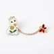 Двойной значок BROCHE брошь бижутерия Животные Кошка со стрекозой BRGV115410 - изображение 5
