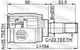 ШРУС HONDA CR-V (RD_) / HONDA STREAM (RN) / HONDA TORNEO (CF) / HONDA SHUTTLE (RA) 1994-2012 г. - изображение 4
