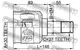 ШРУС DODGE STRATUS / CHRYSLER STRATUS (JX) / CHRYSLER SEBRING (JR) 1994-2007 г. - изображение 1