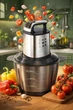Измельчитель для кухни, чоппер кухонный, блендер с металлической чашей 3л - изображение 5