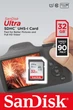 Карта памяти SanDisk 32GB SDHC class 10 UHS-I Ultra Lite (SDSDUNR-032G-GN3IN) - изображение 2