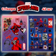 Стикеры Человек Паук 42 шт 2 листа 10,5*15 см, наклейки Spider Man Marvel - изображение 1