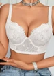 Женский формованный бюстгальтер на косточках с кружевом Elegance Comfort (2021-75C-03) Белый 75C No Brand (75C) - изображение 2
