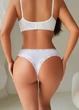 Женские нежные трусики стринги в рубчик Perfect Spring (2023-48-02) Белый 48 FINETOO (XL) - изображение 3