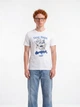 Футболка хлопковая длинная мужская Puma Graphics 69349402 XL White с принтом (4069161678097) - изображение 1