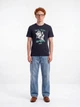 Футболка хлопковая длинная мужская Puma Graphics 69349416 S New Navy с принтом (4069161715716) - изображение 3
