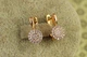 Сережки Xuping Jewelry Ореол чистоти 1,5 см золотисті - зображення 1