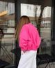 Жіночий бомбер плащівка колір малиновий 48-50 XL-2XL (970) - зображення 4