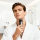 Машинка для стрижки Hoco HP26 600 mAh. IPX6. Multi-function electric clipper grooming set Metal Gray - зображення 7