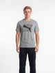 Футболка хлопковая длинная мужская Puma Graphics 69177503 M Medium Gray Heather с принтом (4069161744976) - изображение 1