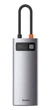 Док-станція Baseus Type-C з гігабітним Ethernet-адаптором та USB 3.0 Сіра - зображення 1