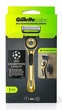 Станок для бритья мужской (Бритва) Gillette Labs c 1 сменным картриджем и подставкой на стену Gold - изображение 1