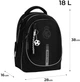 Рюкзак шкільний Kite Education FC Real Madrid 38x28x16 см 18 л Чорний (RL26-700M) - зображення 3