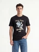 Футболка хлопковая длинная мужская Puma Graphics 69349401 2XL Black с принтом (4069161658556) - изображение 1