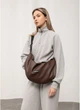 Жіноча сумка Sambag HOBO Comfy шоколадна 50x28x5 см екошкіра міська Sambag 55178 - зображення 1