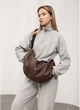 Жіноча сумка Sambag HOBO Comfy шоколадна 50x28x5 см екошкіра міська Sambag 55178 - зображення 13