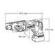 Перфоратор Makita SDS-PLUS LXT, 1,9Дж, 24мм (без АКБ и БП) (DHR241Z) Makita DHR241Z 1041111 - зображення 5