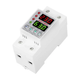 Реле напруги Sinotimer 40A / Цифровий вольтметр амперметр / Відсікач напруги на DIN-рейку / Білий колір - зображення 2