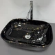 Умывальник (раковина) VBI RAVENNA BLACK LIGHTNING GLOSSY накладной - изображение 4