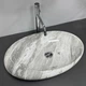 Умывальник (раковина) VBI VICENZA M GREY STONE GLOSSY накладной - изображение 2